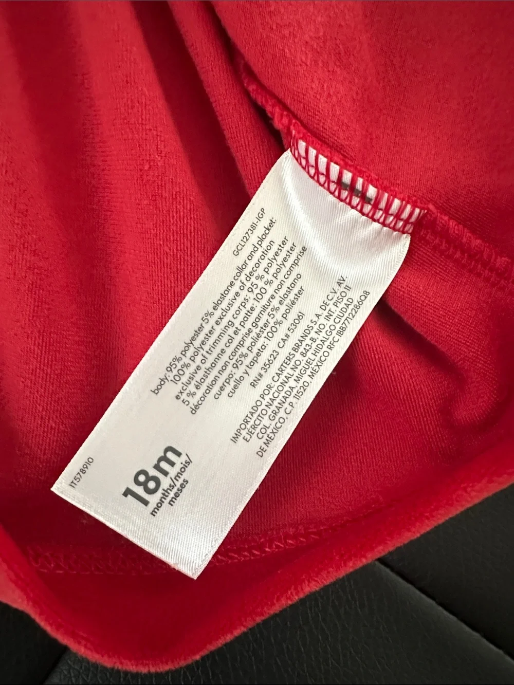 Carters soft red